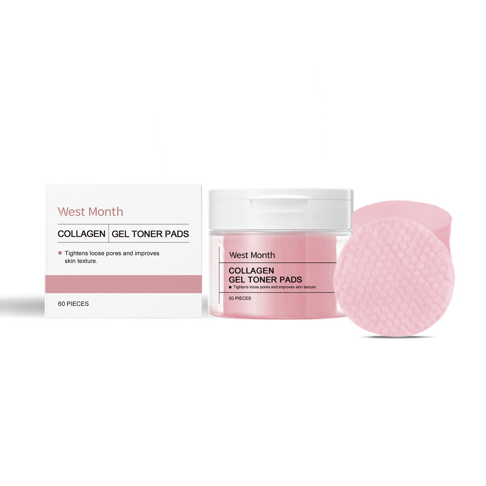 Glacier Water Soothing Cotton Pads – 60 Pieces | Deep Hydration & Instant Freshness